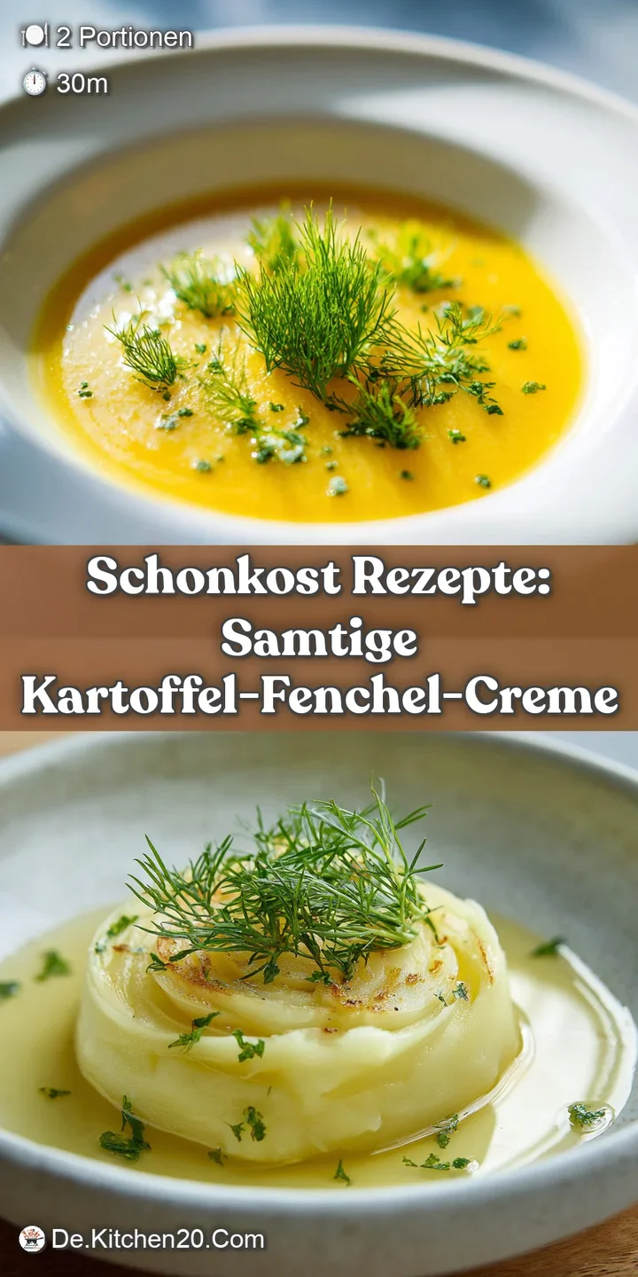 Close-up of a smooth, pale soup showing textures of fresh green herbs and glistening oil, hinting at a comforting, light m...