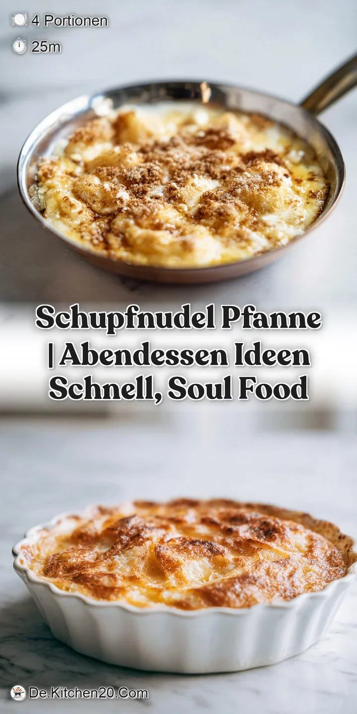 Close-up of tender, golden Schupfnudeln coated in a rich, savory sauce with tiny, crispy pancetta pieces.