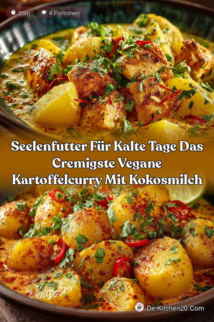 Seelenfutter für kalte Tage Das cremigste vegane KartoffelCurry mit Kokosmilch
