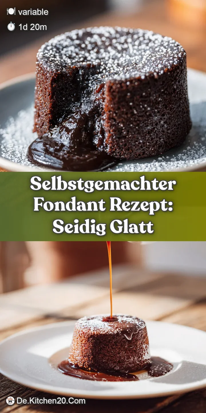 Close-up on silky fondant, its creamy surface reflecting light. Subtle swirls suggest a soft, yielding, and delicious text...