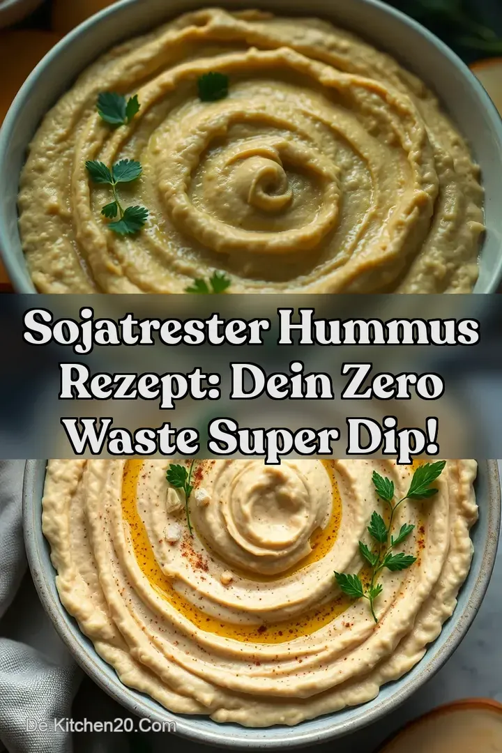 Sojatrester Hummus Rezept: Dein Zero Waste Super Dip!