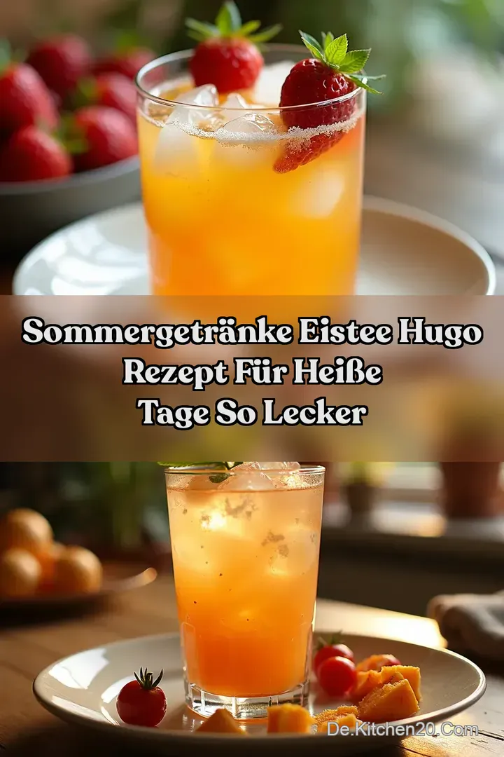 Sommergetr&auml;nke EISTEE HUGO Rezept f&uuml;r Hei&szlig;e Tage So Lecker
