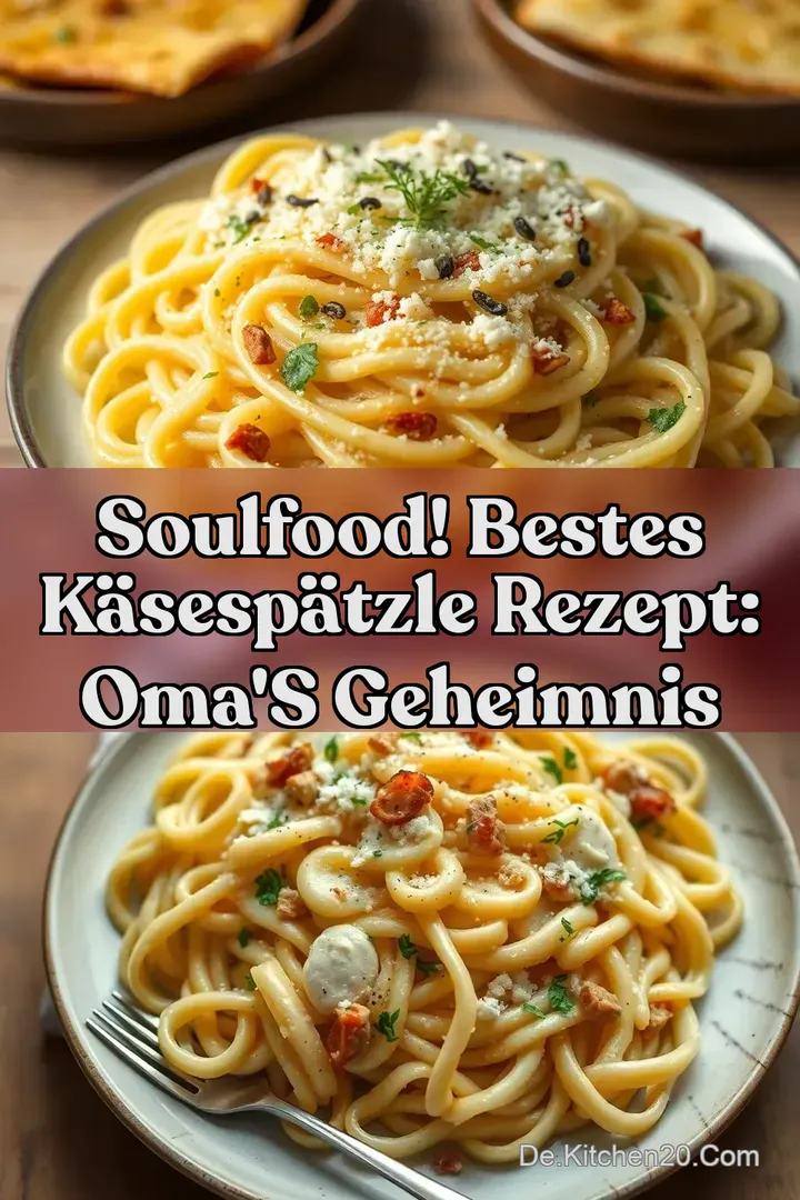 Soulfood! Bestes K&auml;sesp&auml;tzle Rezept: Oma s Geheimnis