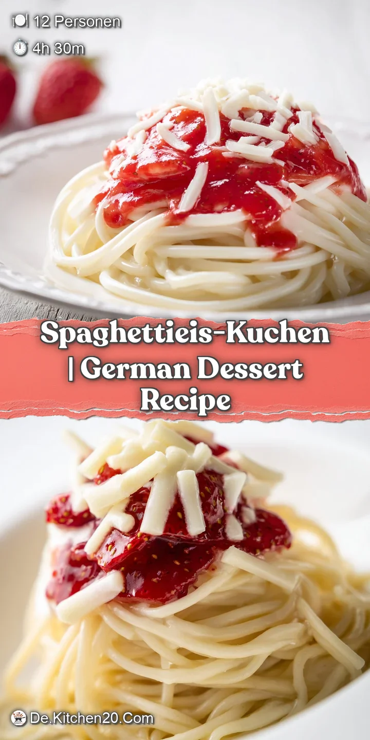 Detailaufnahme der luftigen wei&szlig;en Creme-Strukturen, &uuml;berzogen mit einer gl&auml;nzenden, intensiv roten Fruchtsauce.