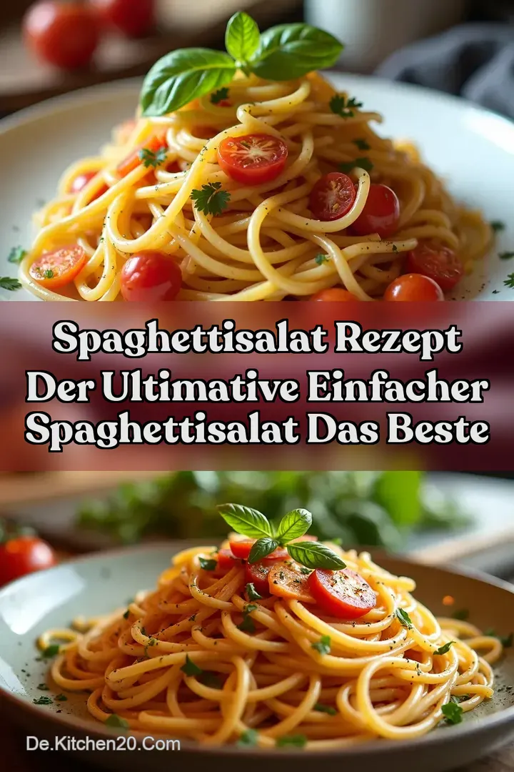 Spaghettisalat Rezept Der Ultimative Einfacher Spaghettisalat Das Beste