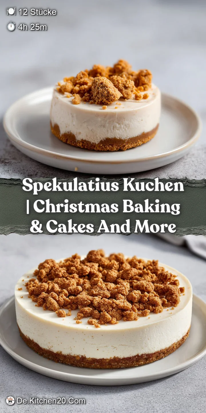 Detailaufnahme der samtigen wei&szlig;en Creme-Schicht und des dunkelbraunen, knusprigen Boden aus m&uuml;rben Gew&uuml;rzkeksen.