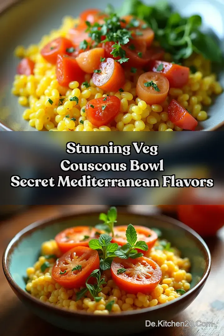 Stunning Veg Couscous Bowl Secret Mediterranean Flavors