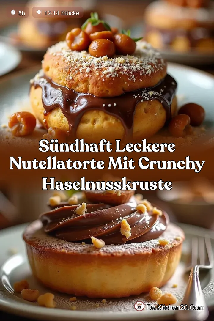 S&uuml;ndhaft leckere NutellaTorte mit Crunchy HaselnussKruste