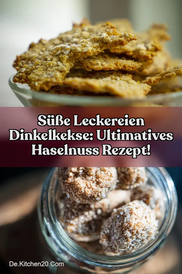S&uuml;&szlig;e Leckereien Dinkelkekse: Ultimatives Haselnuss Rezept!