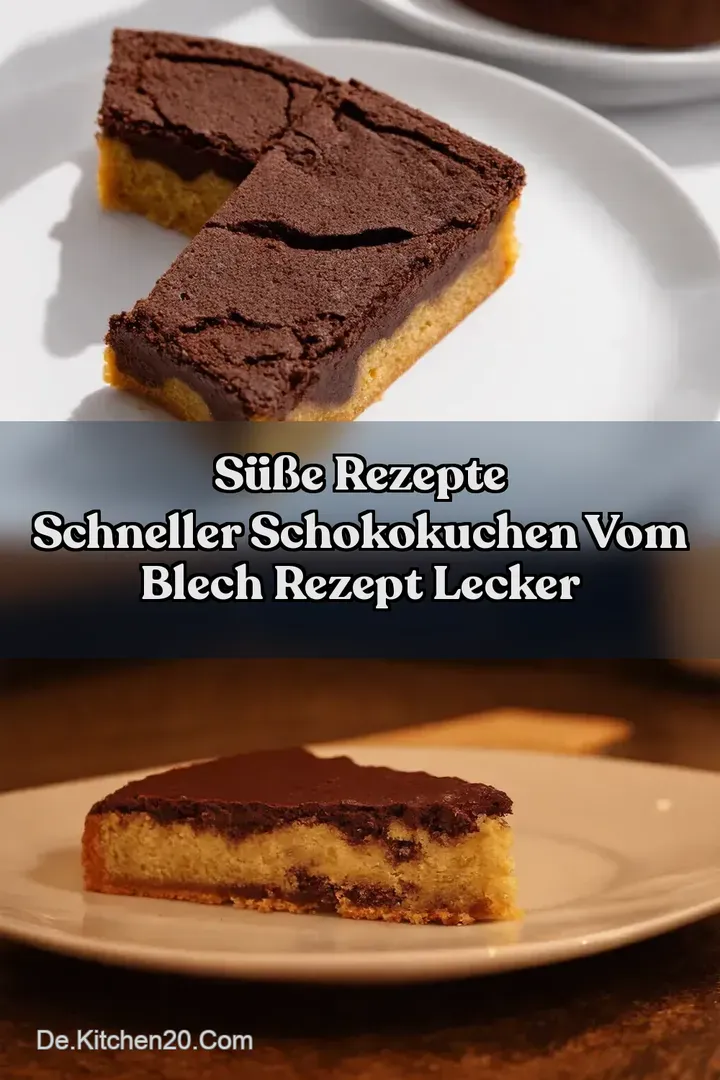 S&uuml;&szlig;e Rezepte Schneller Schokokuchen vom Blech Rezept Lecker