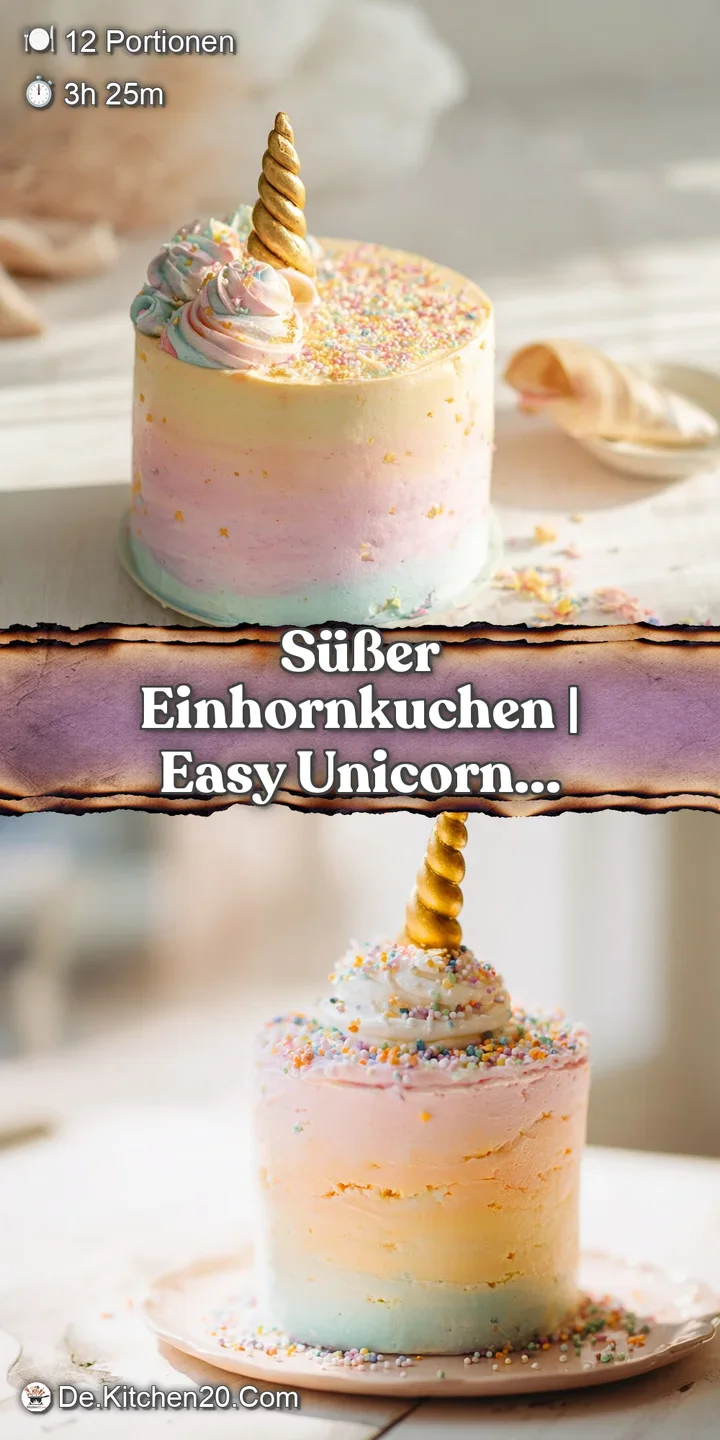 Nahaufnahme von fluffigem, regenbogenfarbenem Kuchenteig mit einer dicken Schicht aus cremiger, gl&auml;nzender rosa Buttercreme.