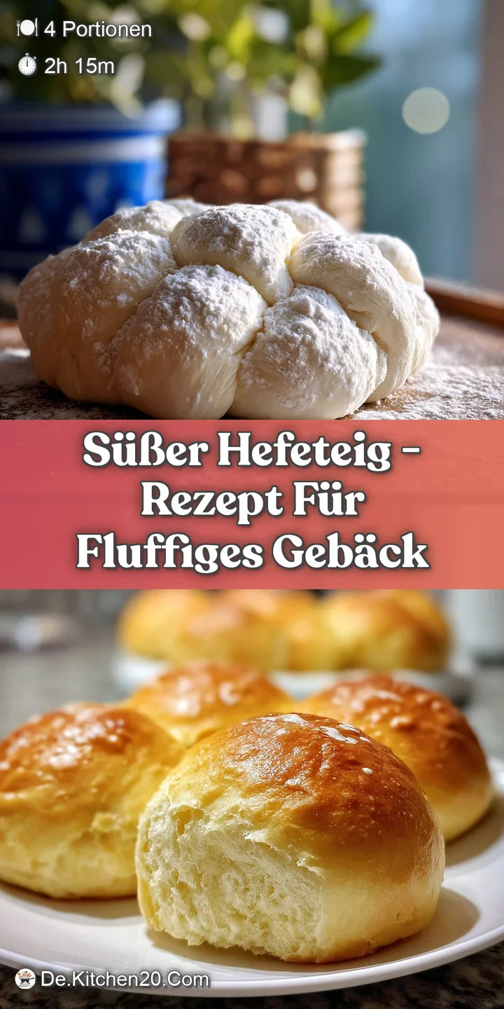 Close-up showcases the pillowy soft texture of the sweet yeast dough. Lightly golden crust with a gentle dusting of sweetn...