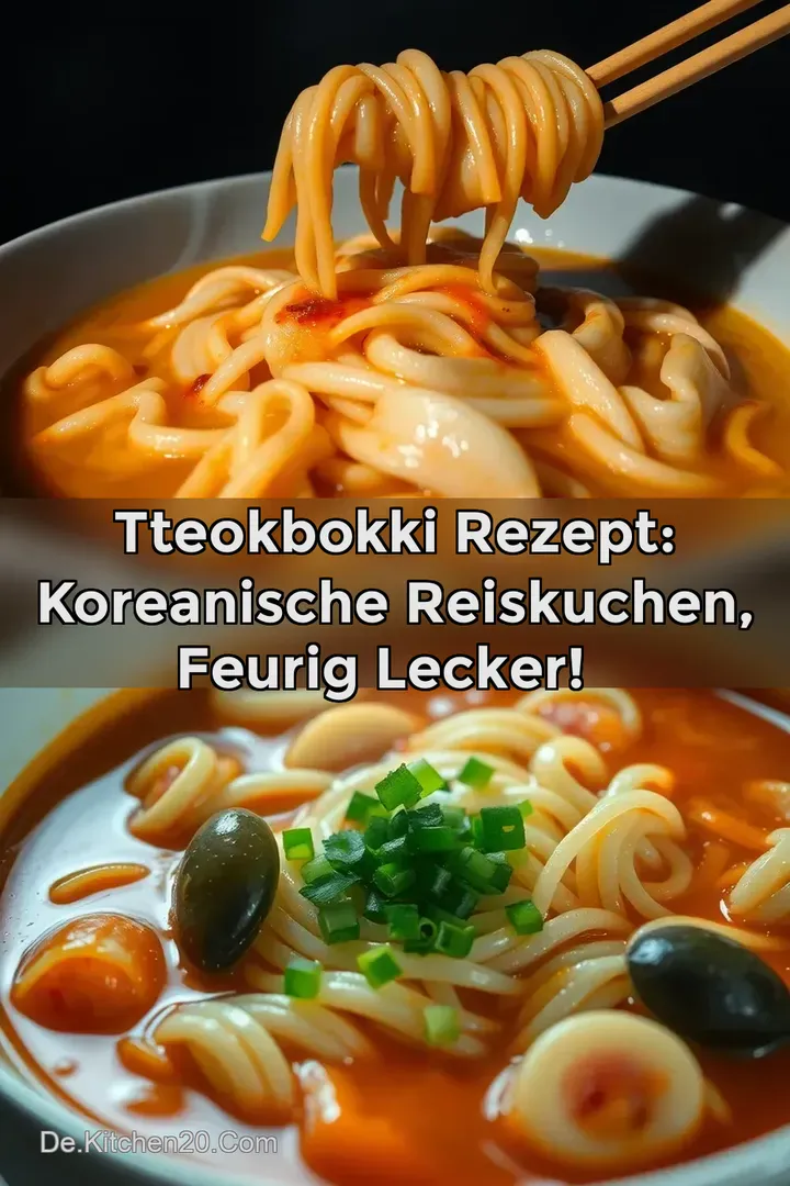 Tteokbokki Rezept: Koreanische Reiskuchen feurig lecker! 🔥