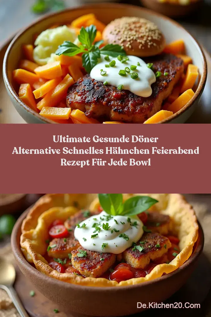 ULTIMATE Gesunde D&ouml;ner Alternative Schnelles H&auml;hnchen Feierabend Rezept f&uuml;r jede Bowl