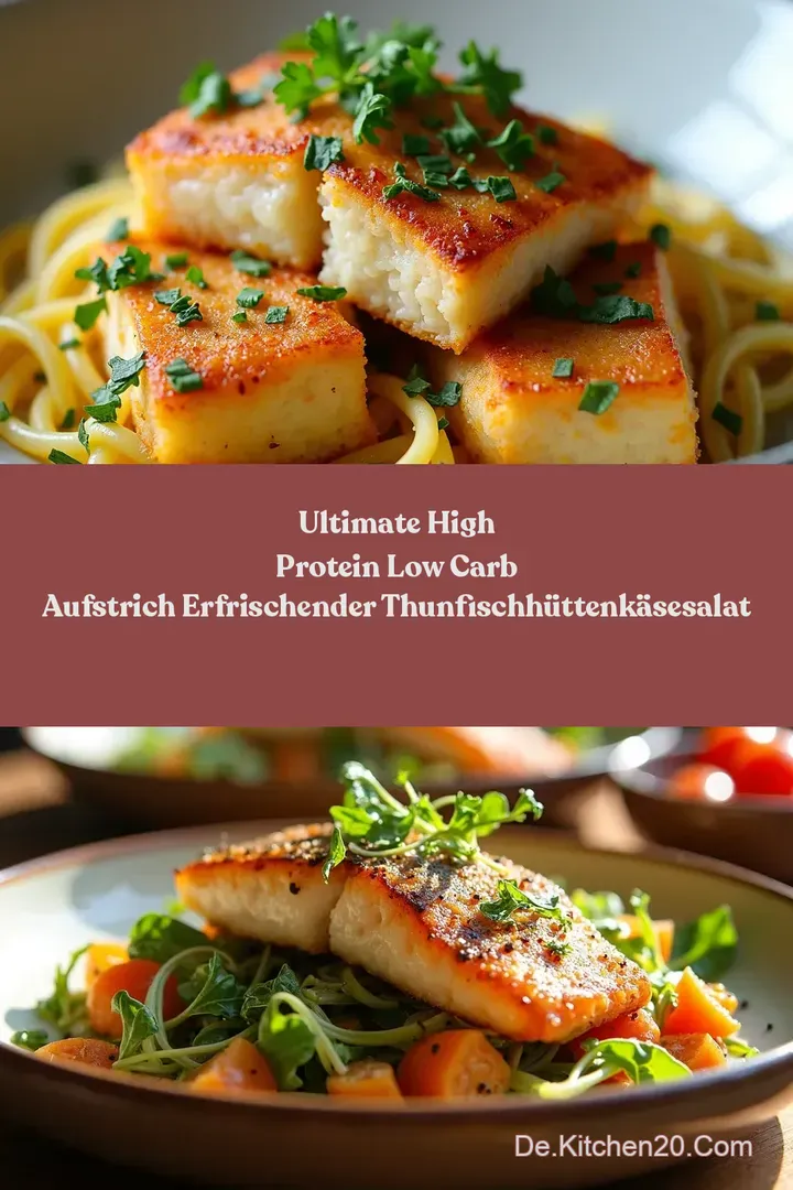 Ultimate High Protein Low Carb Aufstrich Erfrischender ThunfischHüttenkäseSalat