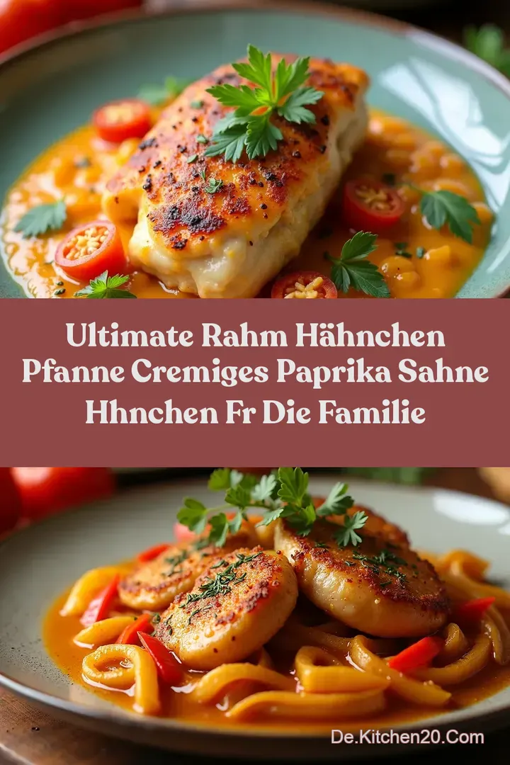 Ultimate Rahm H&auml;hnchen Pfanne Cremiges Paprika Sahne Hhnchen fr die Familie