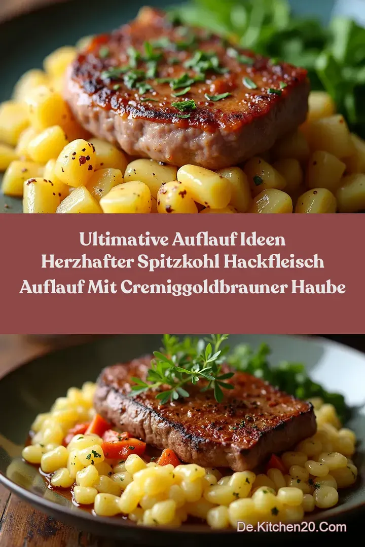 Ultimative Auflauf Ideen Herzhafter Spitzkohl Hackfleisch Auflauf mit cremiggoldbrauner Haube