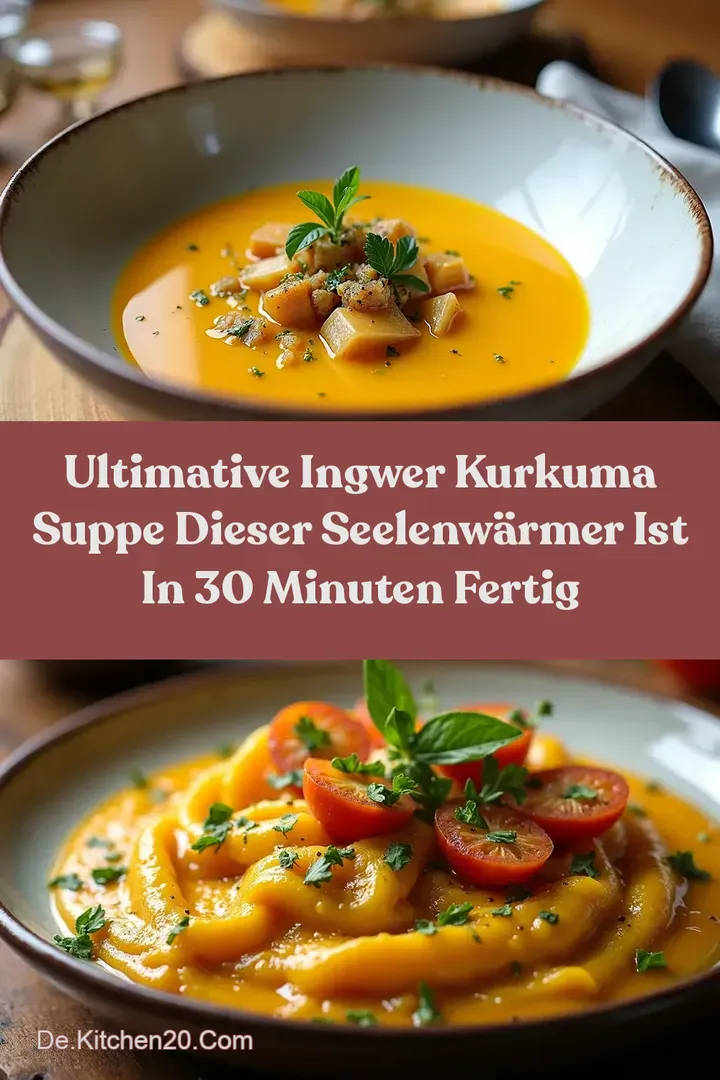 Ultimative Ingwer Kurkuma Suppe Dieser Seelenw&auml;rmer ist in 30 Minuten fertig