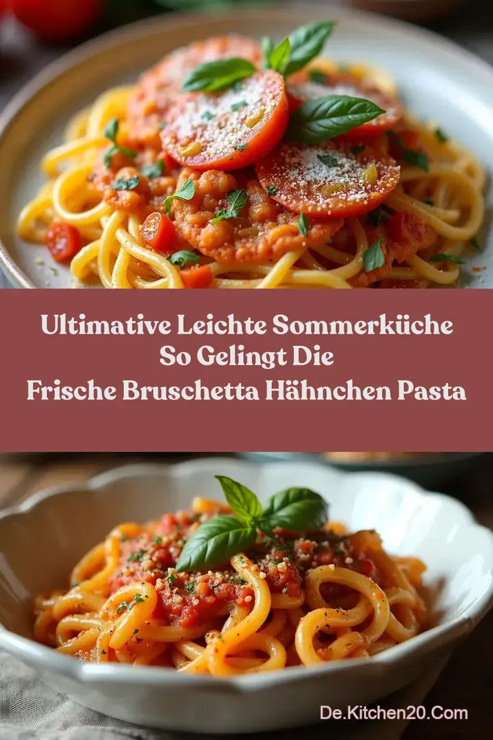 Ultimative Leichte Sommerk&uuml;che So gelingt die frische Bruschetta H&auml;hnchen Pasta