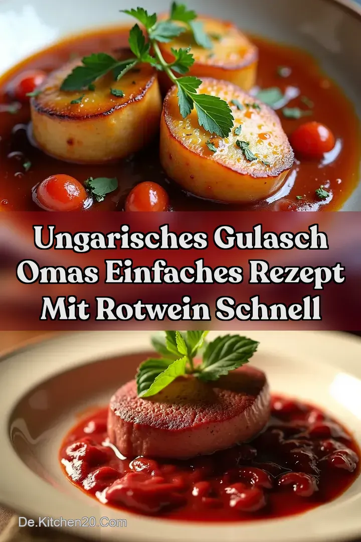 Ungarisches Gulasch Omas Einfaches Rezept Mit Rotwein Schnell