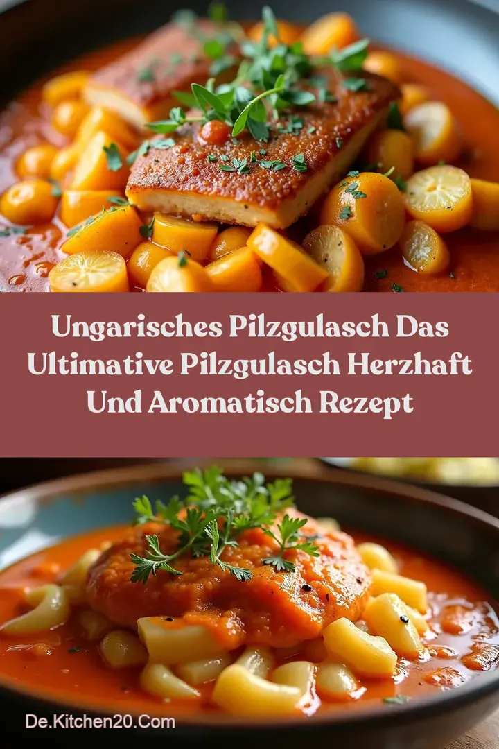 Ungarisches Pilzgulasch Das Ultimative Pilzgulasch Herzhaft und Aromatisch Rezept