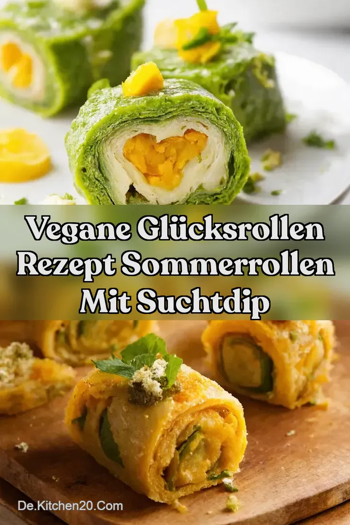 Vegane Gl&uuml;cksrollen Rezept Sommerrollen mit SuchtDip