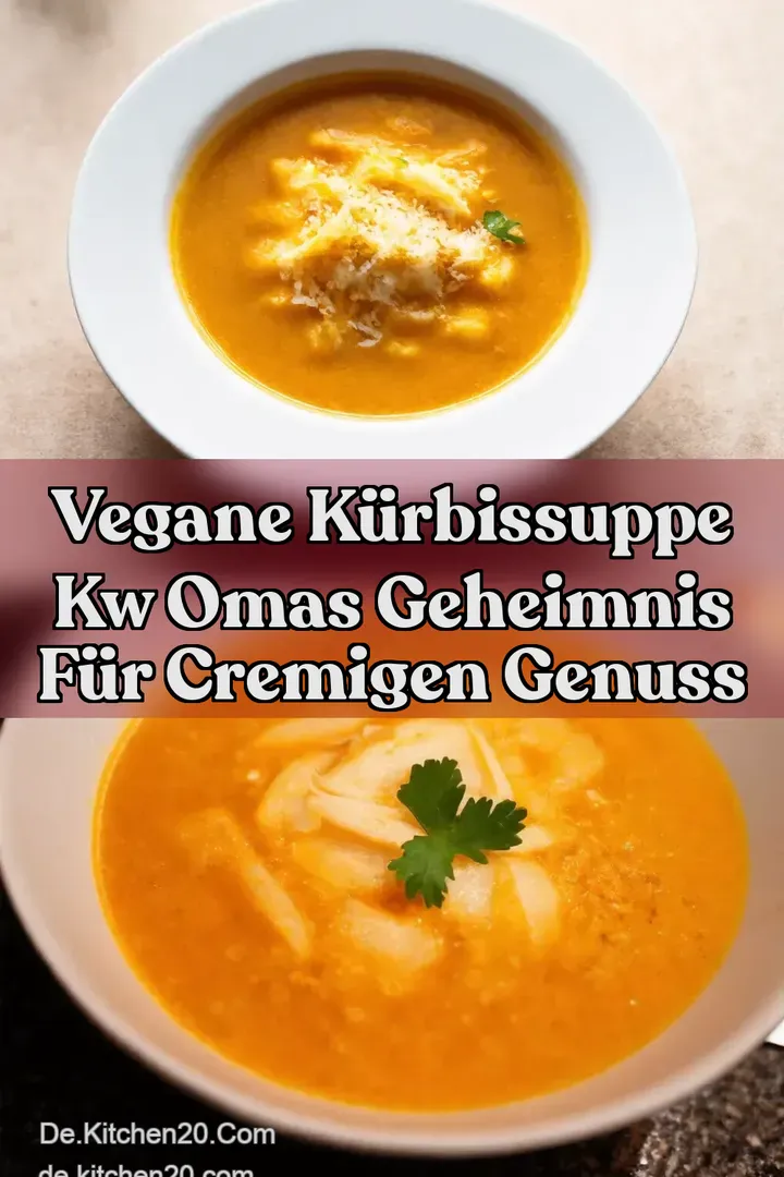 Vegane K&uuml;rbissuppe kw Omas Geheimnis f&uuml;r cremigen Genuss