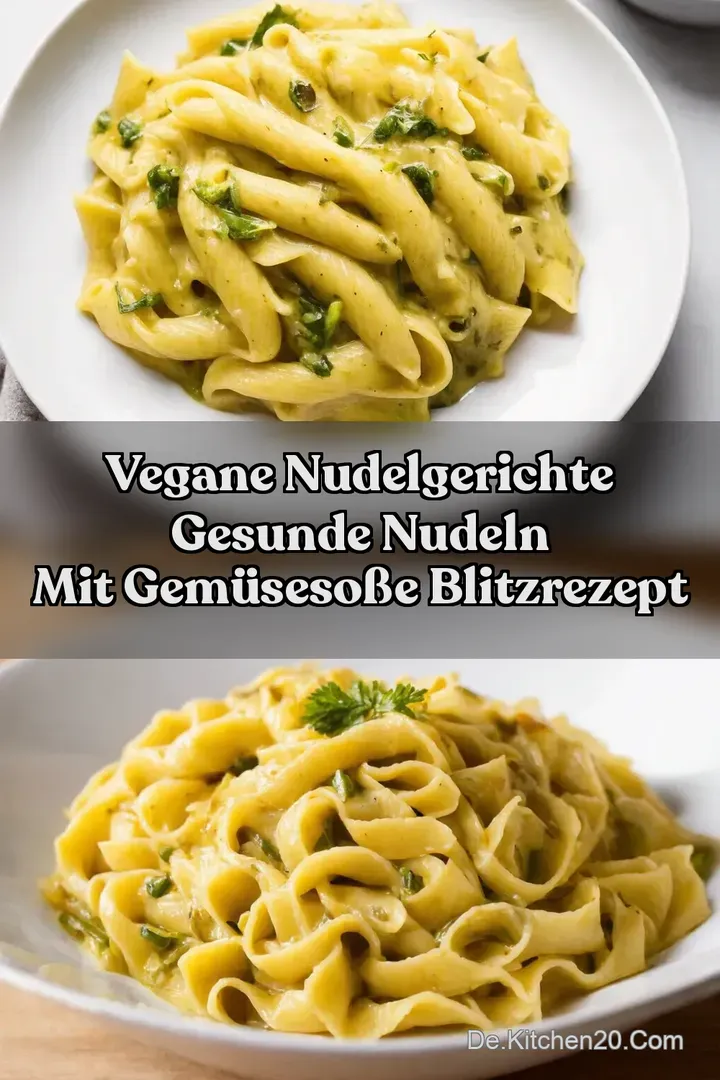 Vegane Nudelgerichte Gesunde Nudeln mit Gem&uuml;seSo&szlig;e Blitzrezept