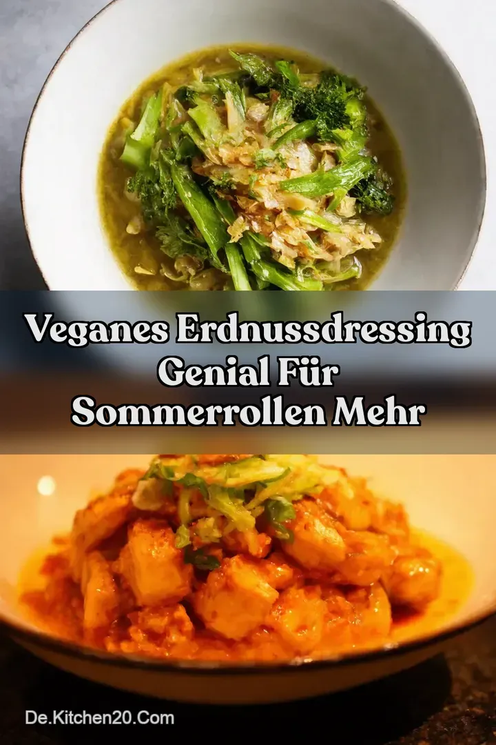 Veganes Erdnussdressing Genial f&uuml;r Sommerrollen Mehr