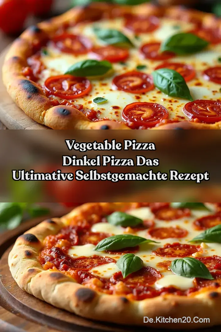 Vegetable Pizza DINKEL PIZZA Das ultimative selbstgemachte Rezept
