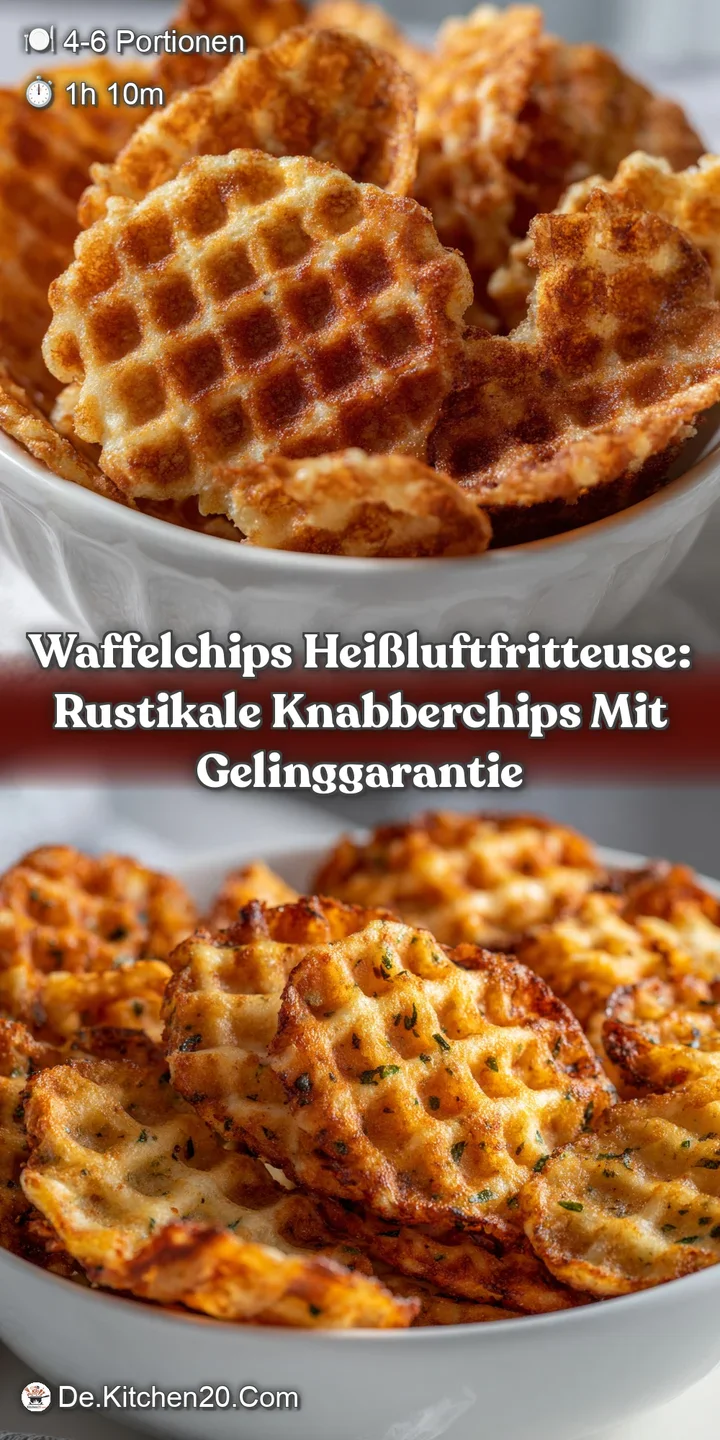 Waffelchips Hei&szlig;luftfritteuse: Rustikale Knabberchips mit Gelinggarantie