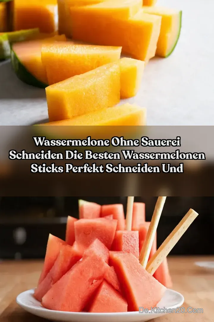 Wassermelone ohne Sauerei schneiden Die Besten Wassermelonen Sticks Perfekt schneiden und