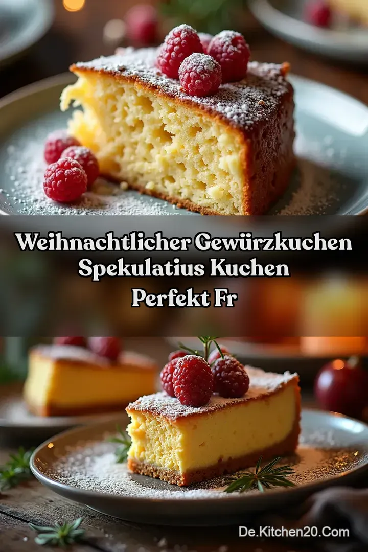 Weihnachtlicher Gew&uuml;rzkuchen Spekulatius Kuchen perfekt fr