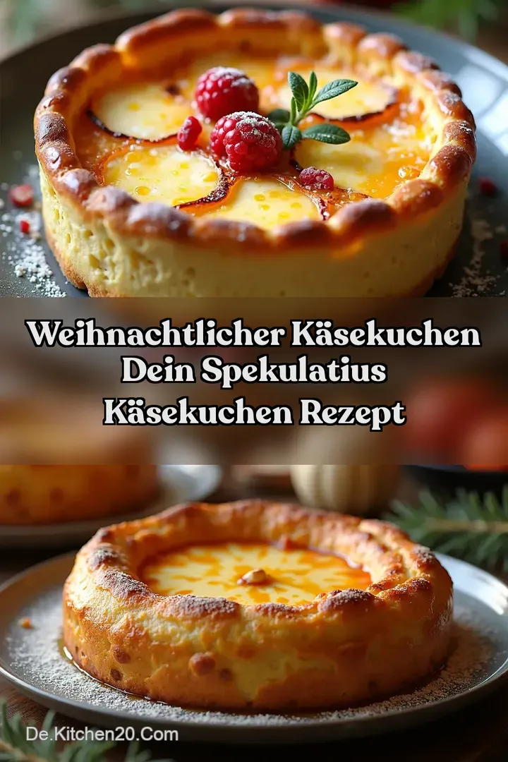 Weihnachtlicher K&auml;sekuchen Dein Spekulatius K&auml;sekuchen Rezept