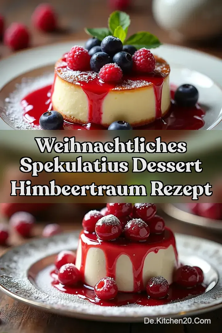 Weihnachtliches SPEKULATIUS DESSERT HimbeerTraum Rezept