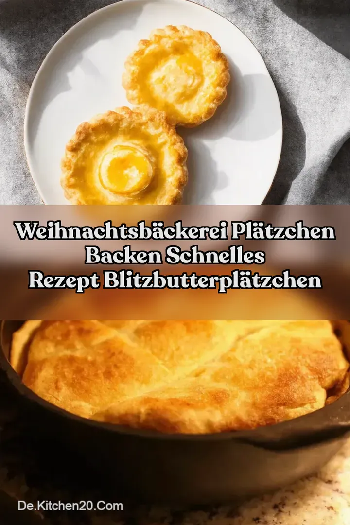 Weihnachtsb&auml;ckerei Pl&auml;tzchen BACKEN schnelles Rezept BlitzButterpl&auml;tzchen