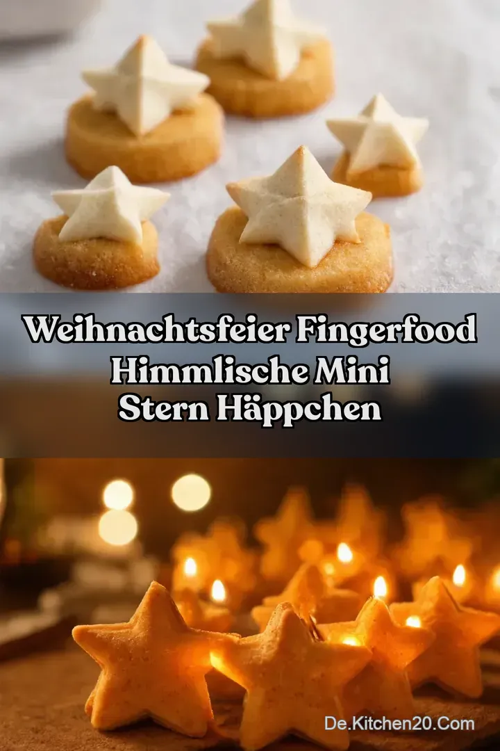 Weihnachtsfeier Fingerfood Himmlische Mini Stern H&auml;ppchen