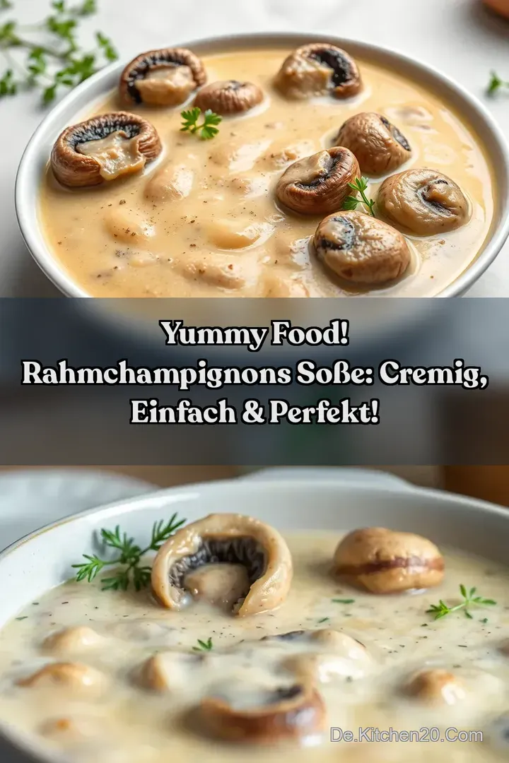 Yummy Food! Rahmchampignons So&szlig;e: Cremig Einfach & Perfekt!
