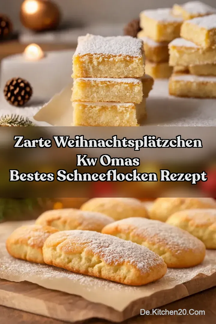 Zarte Weihnachtspl&auml;tzchen kw Omas Bestes Schneeflocken Rezept