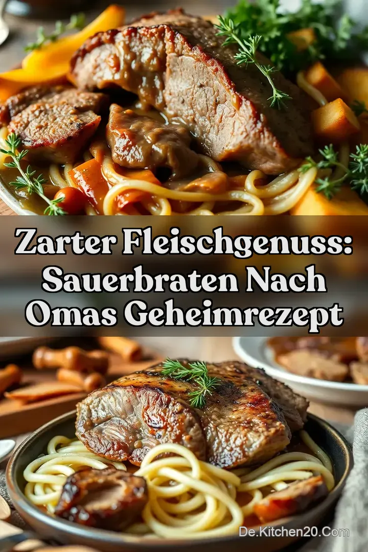Zarter Fleischgenuss: Sauerbraten nach Omas Geheimrezept
