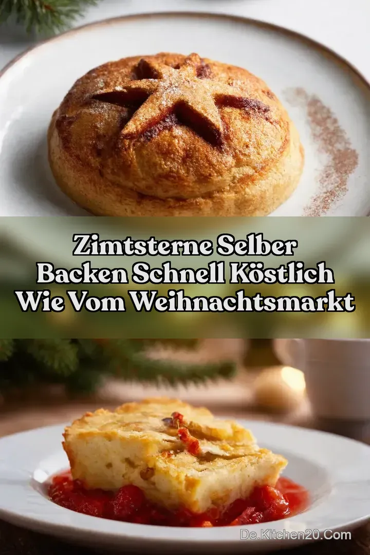 Zimtsterne selber backen Schnell k&ouml;stlich wie vom Weihnachtsmarkt