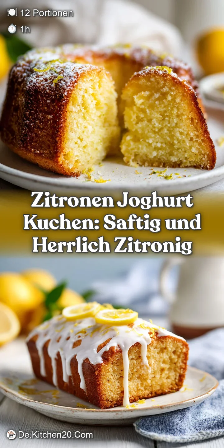 Close-up of a lemon yogurt cake's moist, dense crumb. Icing sugar lightly dusted, highlighting the cake's golden hue.