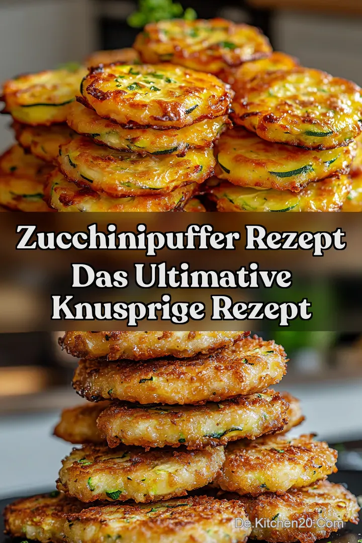 Zucchinipuffer Rezept Das ultimative knusprige Rezept