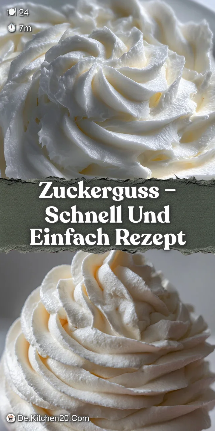 Piping bag squeezing thick white icing onto a gingerbread cookie. Focus on creamy texture and a clean, modern look.