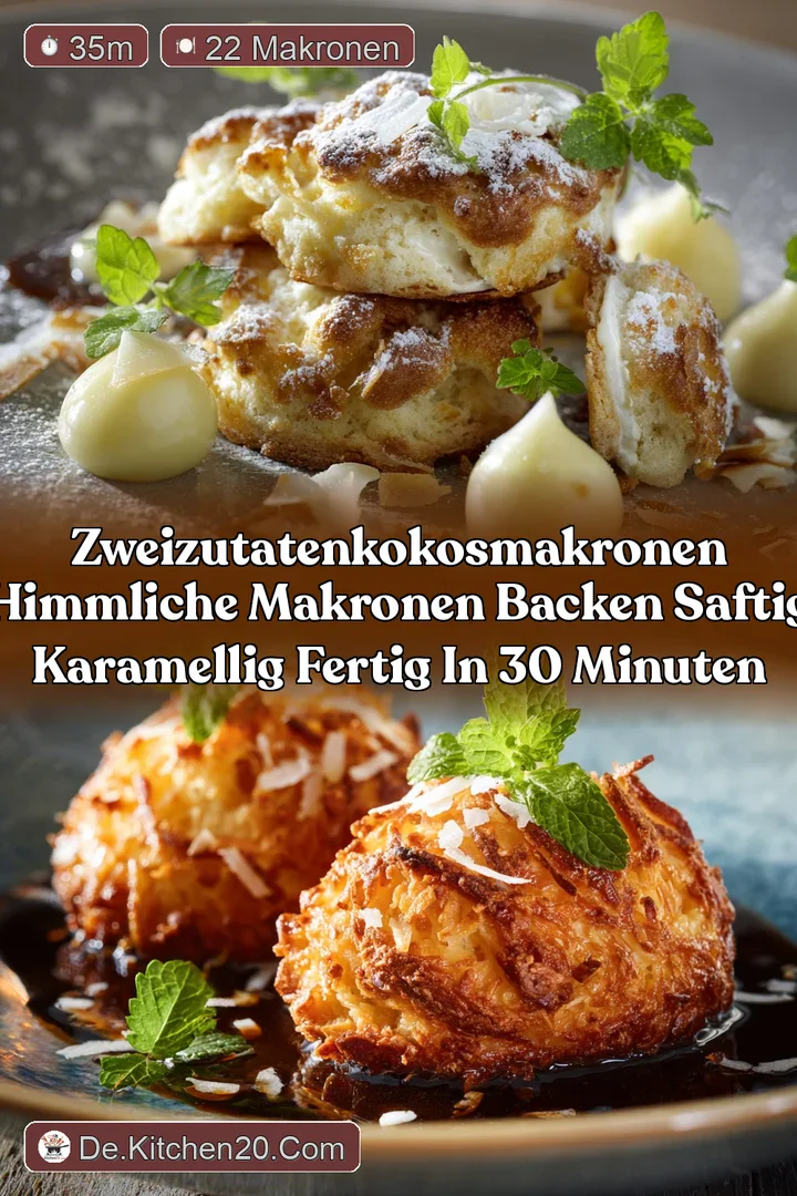 ZweiZutatenKokosmakronen Himmliche Makronen backen Saftig karamellig fertig in 30 Minuten