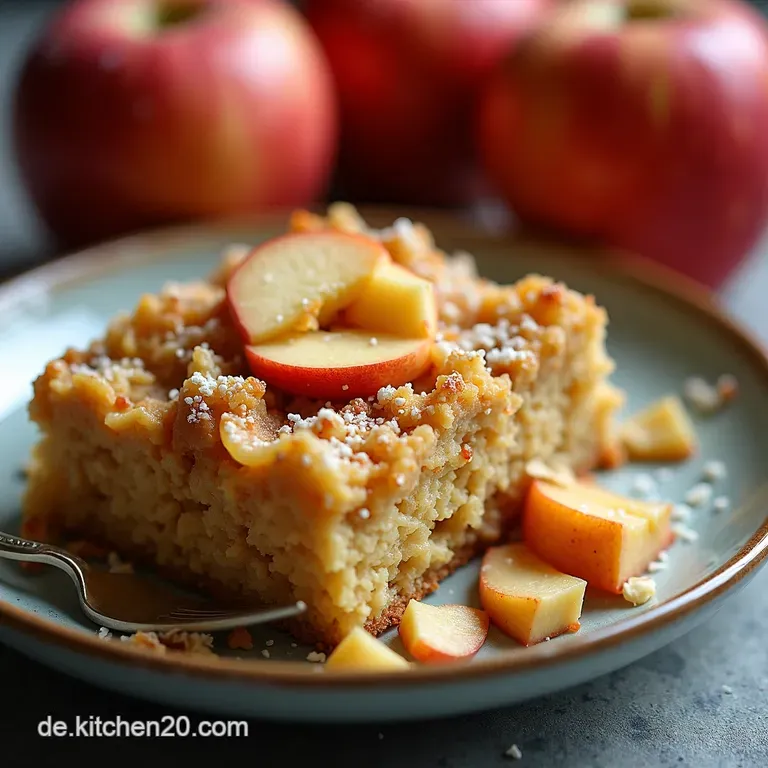ApfelZimt Baked Oatmeal himmlisches Frühstück Der OfenTraum zum Meal Prep