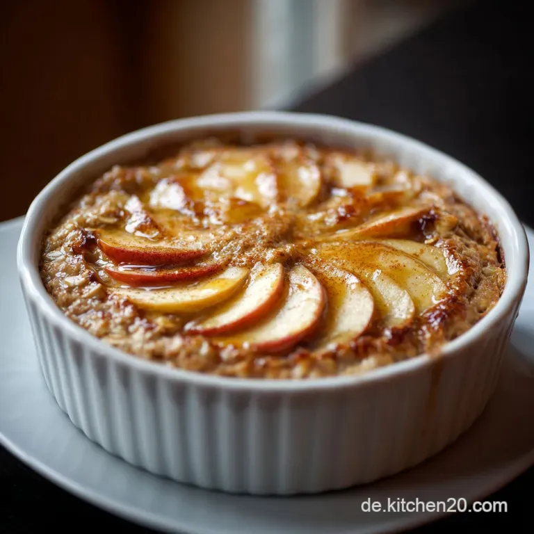 Apfelzimt Baked Oatmeal Der Herzhafte Morgenkuchen Aus Der Auflaufform presentation