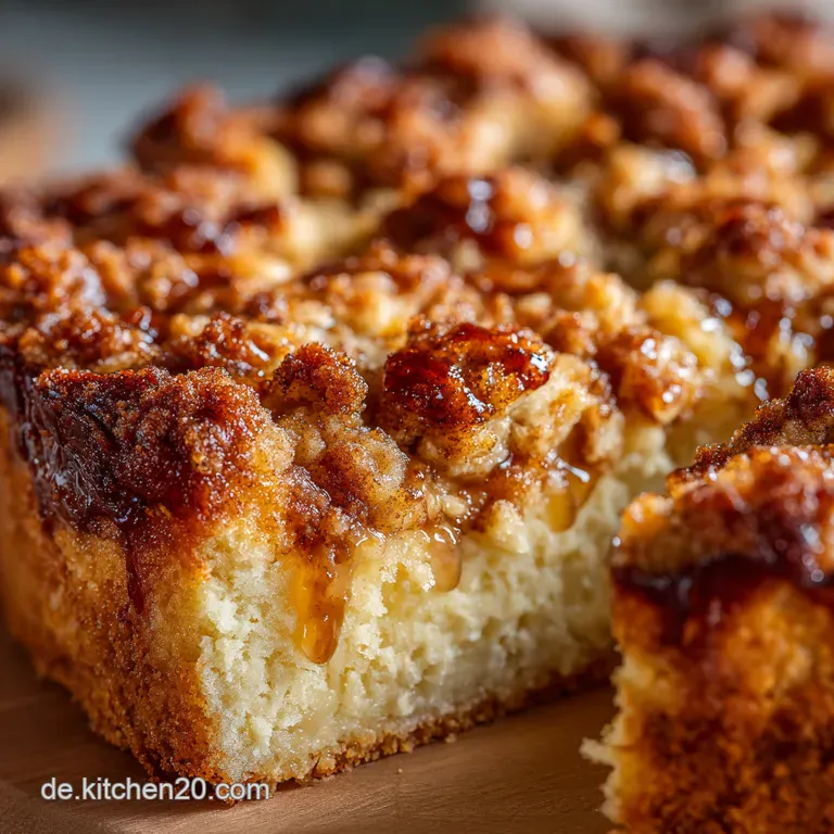 Apfelzimtstreuselkuchen presentation