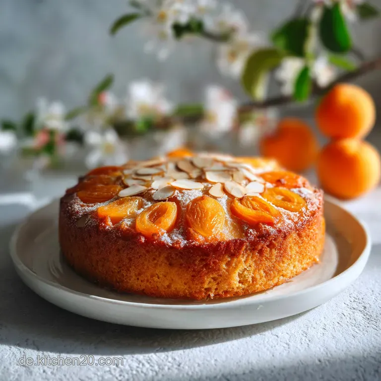 Saftiger Aprikosen-Mandel-Kuchen mit Schmand