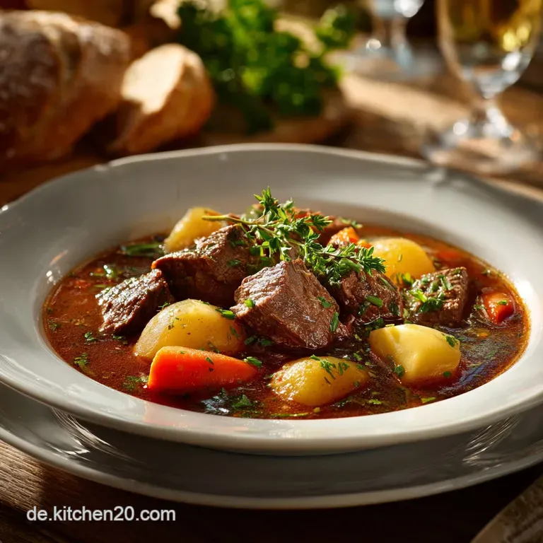 Gulaschsuppe: Der Herzhafte Seelenw&auml;rmer Nach Klassisch Ungarischer Art presentation